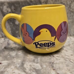 Yellow Peeps Mug with Chicks And Bunnies Design, Just Born, 2021